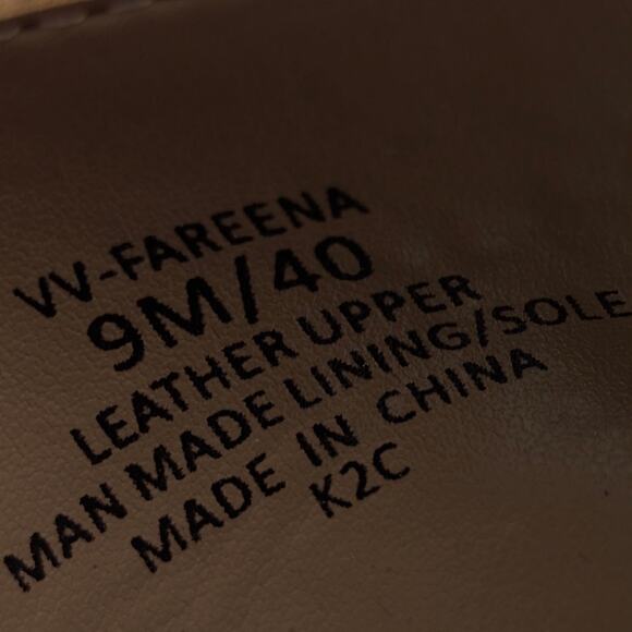 Vince Camuto Fareena Cutout Block Heel Bootie Women's Tortilla Size US9M EU40 - Picture 7 of 14